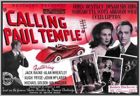 CALLING PAUL TEMPLE - COLORIZED - 1948 - JOHN BENTLEY - RARE DVD