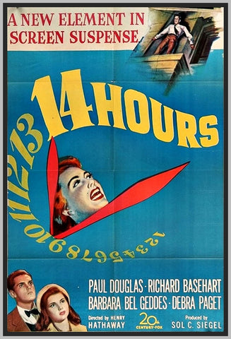 FOURTEEN HOURS - 1951 - COLORIZED - PAUL DOUGLAS - RARE DVD