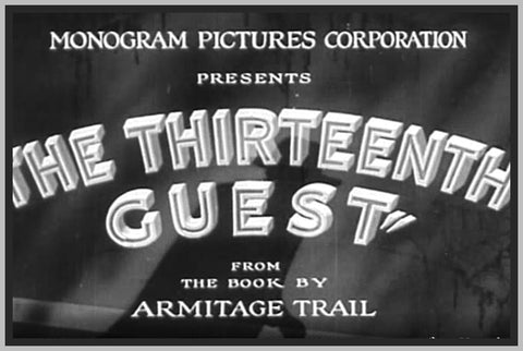 THE THIRTEENTH GUEST - 1932 - GINGER ROGERS - RARE DVD