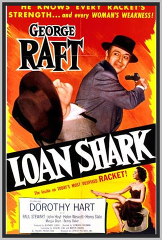 LOAN SHARK - COLORIZED - 1952 - GEORGE RAFT - RARE DVD