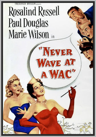 NEVER WAVE AT A WAC - 1953 - COLORIZED - PAUL DOUGLAS - RARE DVD