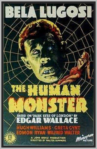 THE HUMAN MONSTER - COILORIZED - 1939 - BELA LUGOSI - RARE DVD