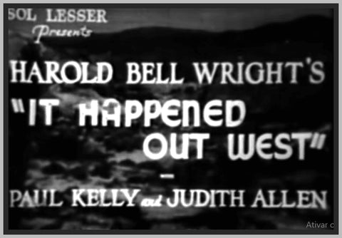 IT HAPPENED OUT WEST - 1937 - PAUL KELLY - RARE DVD