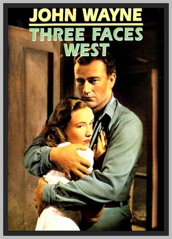 THREE FACES WEST - 1940 - WITH JOHN WAYNE - RARE DVD - COLORIZED