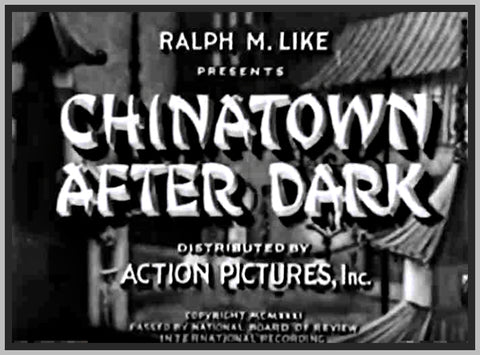 CHINATOWN AFTER DARK - 1931 - BARBARA KENT - RARE DVD