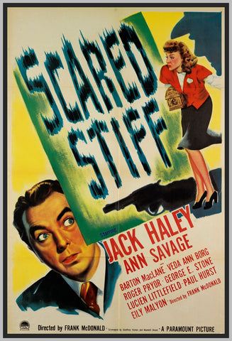 TREASURE OF FEAR AKA SCARED STIFF - COLORIZED - 1945 - JACK HALEY - RARE DVD