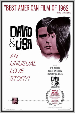 DAVID & LISA - COLORIZED - 1962 - KEIR DULLEA - RARE DVD