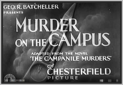 MURDER ON THE CAMPUS - 1933 - SHIRLEY GREY - RARE DVD