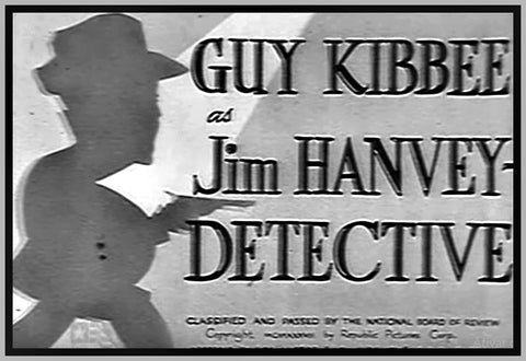 JIM HANVEY DETECTIVE - 1937 - TOM BROWN - RARE DVD