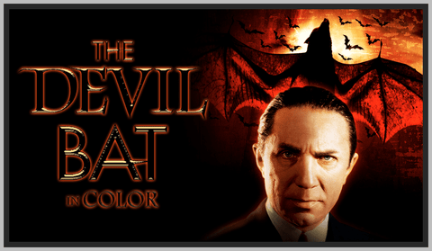 THE DEVIL BAT '41 - BELA LUGOSI - COLORIZED - RARE DVD