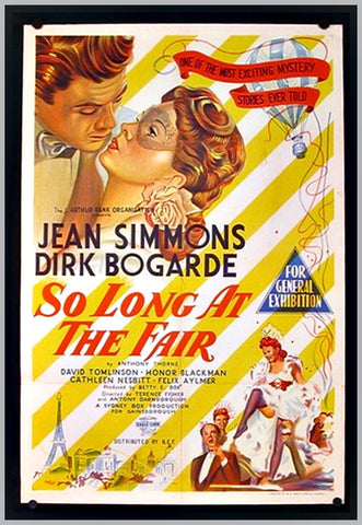 SO LONG AT THE FAIR - COLORIZED - 1950 - JEAN SIMMONS - RARE DVD