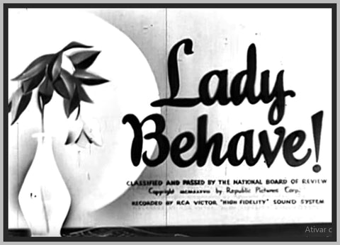 LADY BEHAVE - 1937 - SALLY EILERS - RARE DVD