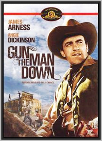 GUN THE MAN DOWN - 1956 - COLORIZED - JAMES ARNESS - RARE DVD