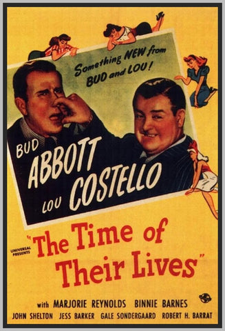 ABBOTT AND COSTELLO - THE TIME OF THEIR LIVES - 1946 - BUD ABBOTT - COLORIZED - RARE DVD