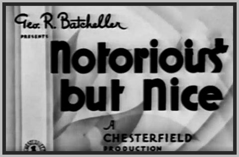 NOTORIOUS BUT NICE - 1933 - MARIAN MARSH - RARE DVD