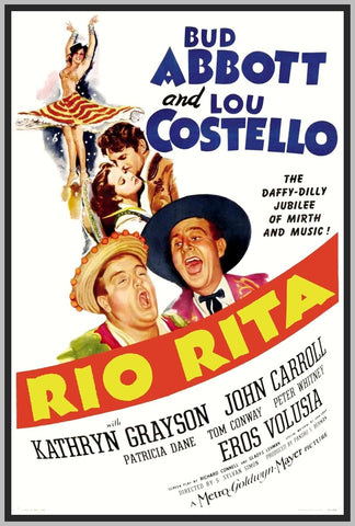 RIO RITA - ABBOTT AND COSTELLO - COLORIZED - 1942 - RARE DVD