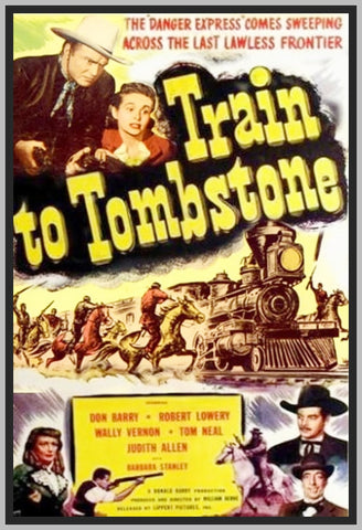 TRAIN TO TOMBSTONE - 1950 - COLORIZED - DON "RED" BARRY - RARE DVD