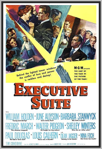 EXECUTIVE SUITE - 1954 - COLORIZED - WILLIAM HOLDEN - RARE DVD