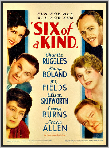 SIX OF A KIND - COLORIZED - 1934 - MARY BOLAND - RARE DVD