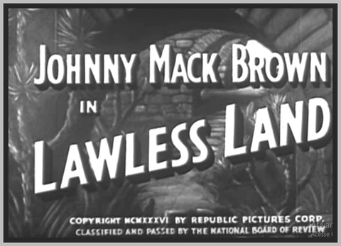 LAWLESS LAND - 1937 - LOUISE STANLEY - RARE DVD