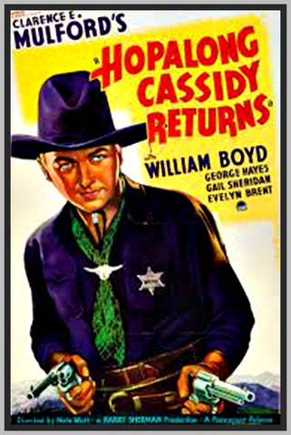 HOPALONG CASSIDY RETURNS - 1936 - WILLIAM BOYD - RARE DVD