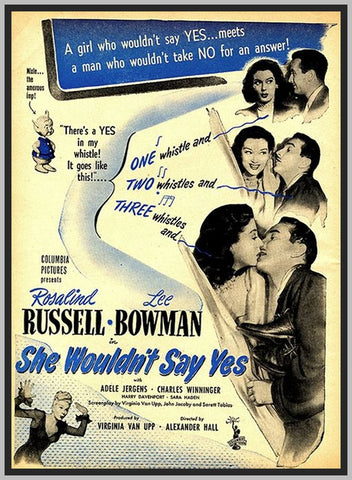 SHE WOULDN'T SAY YES - COLORIZED - 1945 - ROSALIND RUSSELL - RARE DVD