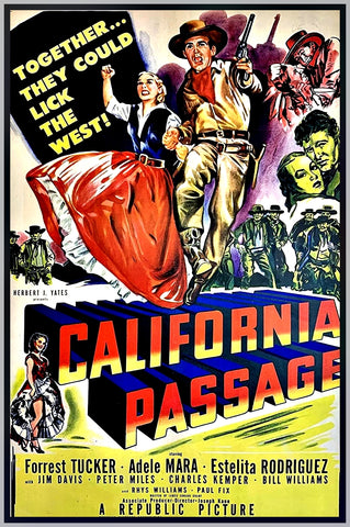 CALIFORNIA PASSAGE - 1949 - COLORIZED - FORREST TUCKER - RARE DVD