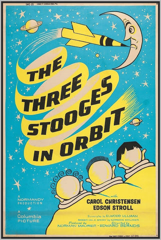 THE THREE STOOGES IN ORBIT - 1962 - COLORIZED - LARRY FINE - RARE DVD