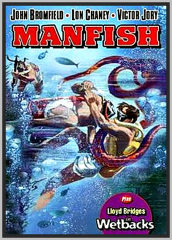 MANFISH - 1956 - COLORIZED - JOHN BROMFIELD - RARE DVD