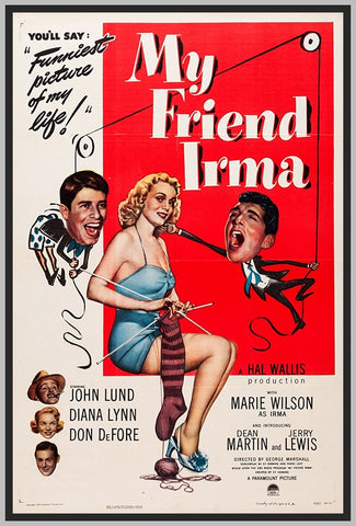 MY FRIEND IRMA - COLORIZED - 1949 - JOHN LUND - RARE DVD