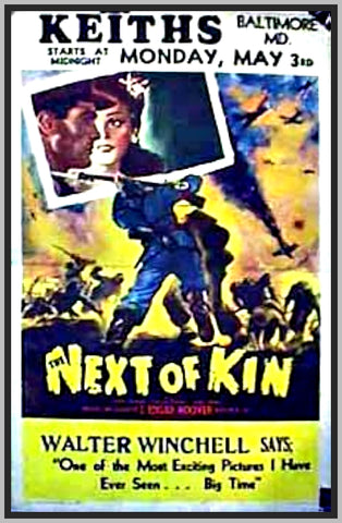 THE NEXT OF KIN - BRITISH - COLORIZED - 1942 - JOHN CHANDOS - RARE DVD