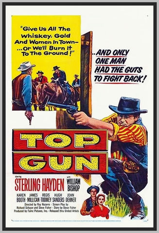 TOP GUN - 1955 - COLORIZED - STERLING HAYDEN - RARE DVD