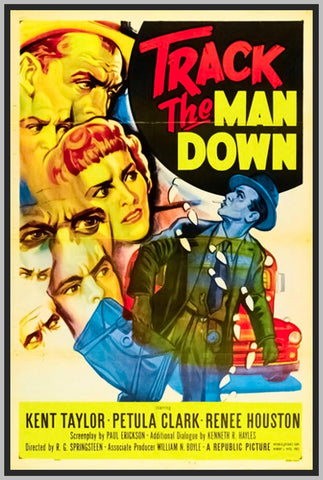 TRACK THE MAN DOWN - COLORIZED - 1955 - KENT TAYLOR - RARE DVD