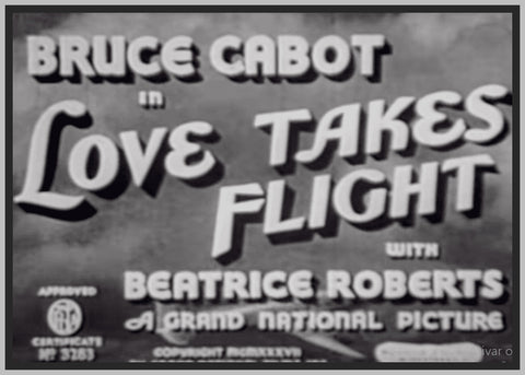 LOVE TAKES FLIGHTS - 1937 - BRUCE CABOT - RARE DVD