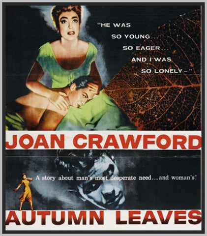 AUTUMN LEAVES - COLORIZED - 1956 -  JOAN CRAWFORD - RARE DVD