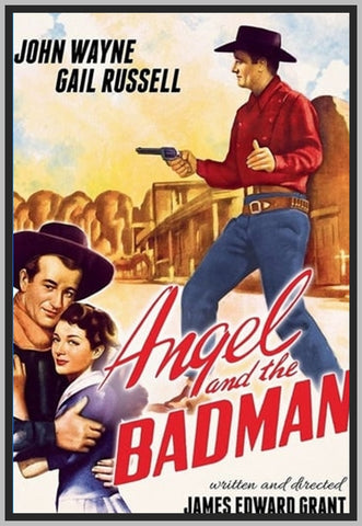 ANGEL AND THE BADMAN - JOHN WAYNE - 1947 - RARE COLORIZED DVD