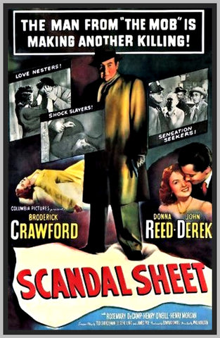 SCANDAL SHEET - COLORIZED - 1952 - JOHN DEREK - RARE DVD