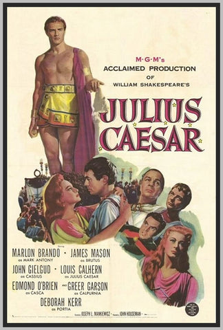 JULIUS CAESAR - 1953 - COLORIZED - MARLON BRANDO - RARE DVD