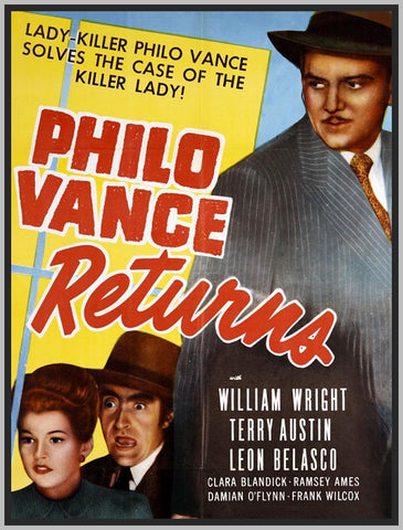 PHILO VANCE RETURNS - 1947 - COLORIZED - WILLIAM WRIGHT - RARE DVD