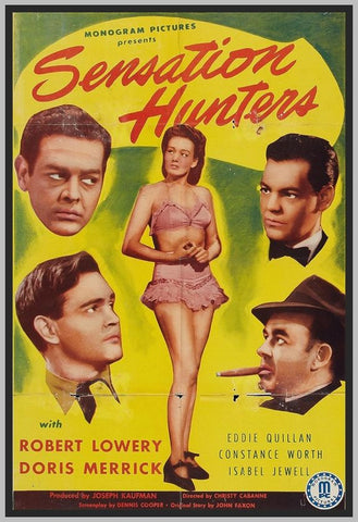 SENSATION HUNTERS - COLORIZED - 1945 - ROBERT LOWERY - RARE DVD