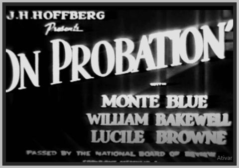 ON PROBATION - 1935 - MONTE BLUE - RARE DVD