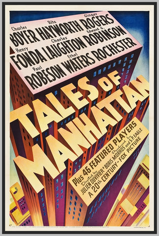 TALES OF MANHATTAN - INCLUDING THE W.C. FIELDS SEGMENT - COLORIZED - 1942 - CHARLES BOYER - RARE DVD