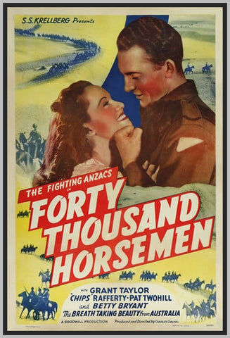 FORTY THOUSAND HORSEMEN - COLORIZED - 1940 - GRANT TAYLOR - RARE DVD