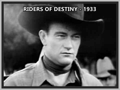 RIDERS OF DESTINY - 1933 - JOHN WAYNE - RARE DVD