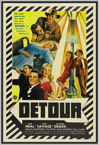 DETOUR '45 - COLORIZED - CLAUDIA DRAKE - RARE DVD