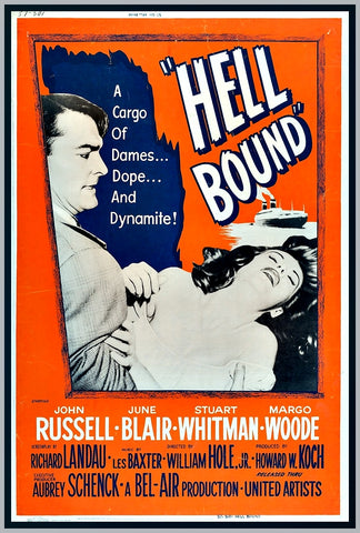 HELL BOUND - COLORIZED- 1957 - JOHN RUSSELL - RARE DVD