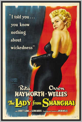 THE LADY FROM SHANGHAI - COLORIZED - 1947 - RITA HAYWORTH - RARE DVD