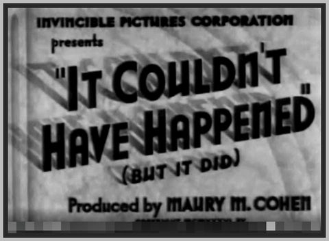 IT COULDN'T HAVE HAPPENED, BUT IT DID - 1936 - EVELYN BRENT - RARE DVD
