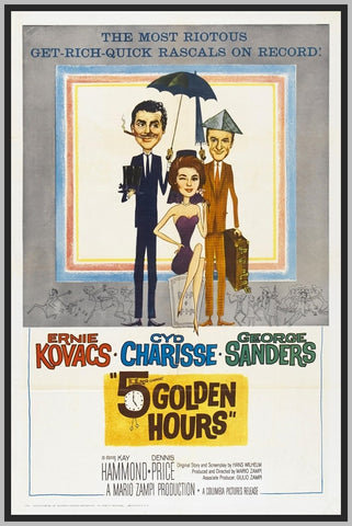 FIVE GOLDEN HOURS - COLORIZED - 1961 - CYD CHARISSE - RARE DVD