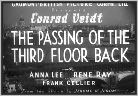 PASSING OF THE THIRD FLOOR BACK - 1935 - CONRAD VEIDT - RARE DVD